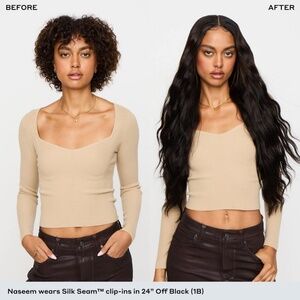 Bellami Silk Seam™ Clip-In, Jet Black